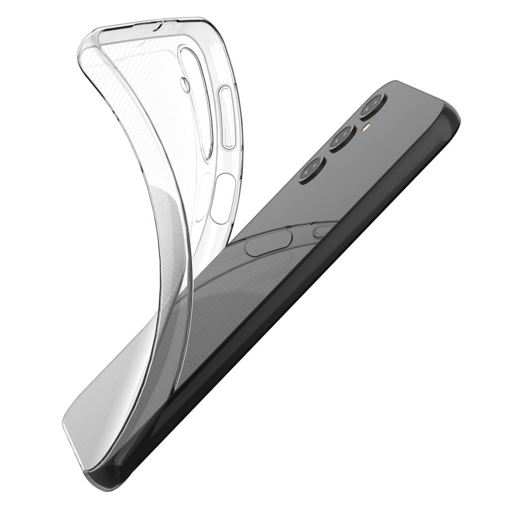 Phone Case for Samsung Galaxy A24 4G (162.1 x 77.6 x 8.3mm) Crystal Clear Soft TPU Mobile Phone Cover