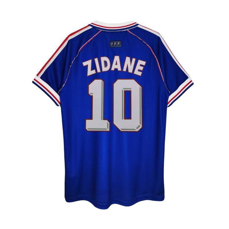 98-06 French GF Retro Thai Jersey No. 10 Zidane No. 12 Henry Short-sleeved Thai Jersey Football Jersey