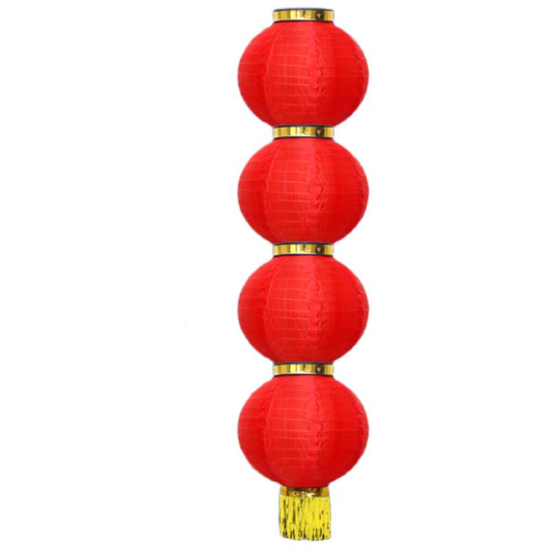 Outdoor Waterproof Red Silk String Lanterns