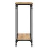 Artisan Oak Console Table Industrial Style 75 x 30.5 x 75 cm Particleboard