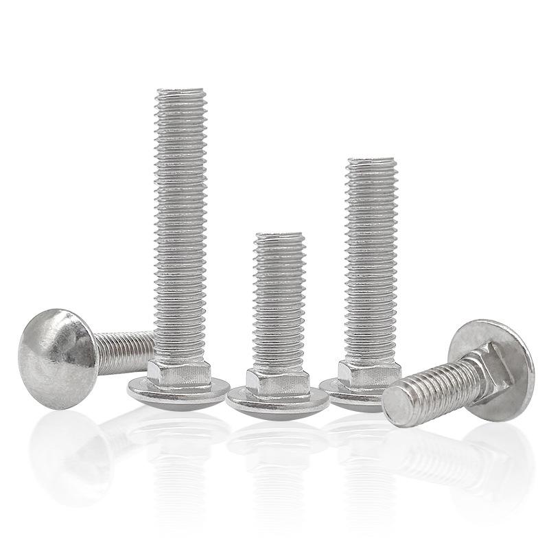 Round Head Square Neck Carriage Bolts, 304 Stainless Steel, Multiple Sizes (M4-M12) M6X14 (5 pieces)