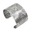 Bohemian Ethnic Style Tibetan Bracelet, High-end Ancient Silver Open Bracelet, Personalized Trendy Cool Arm Ring Jewelry.