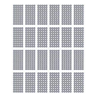 1200 Stück 3D-Scanning-Marker 6mm ID 10mm AD Hochreflektierend Stark haftend 3D-Tracking-Punkt