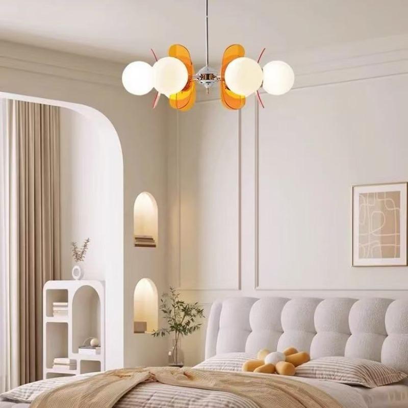 Kreise Kronleuchter Magische Bohnen Hängelampe Kreative Vintage Glaslampe Esszimmer Home Küche Insel Lichter