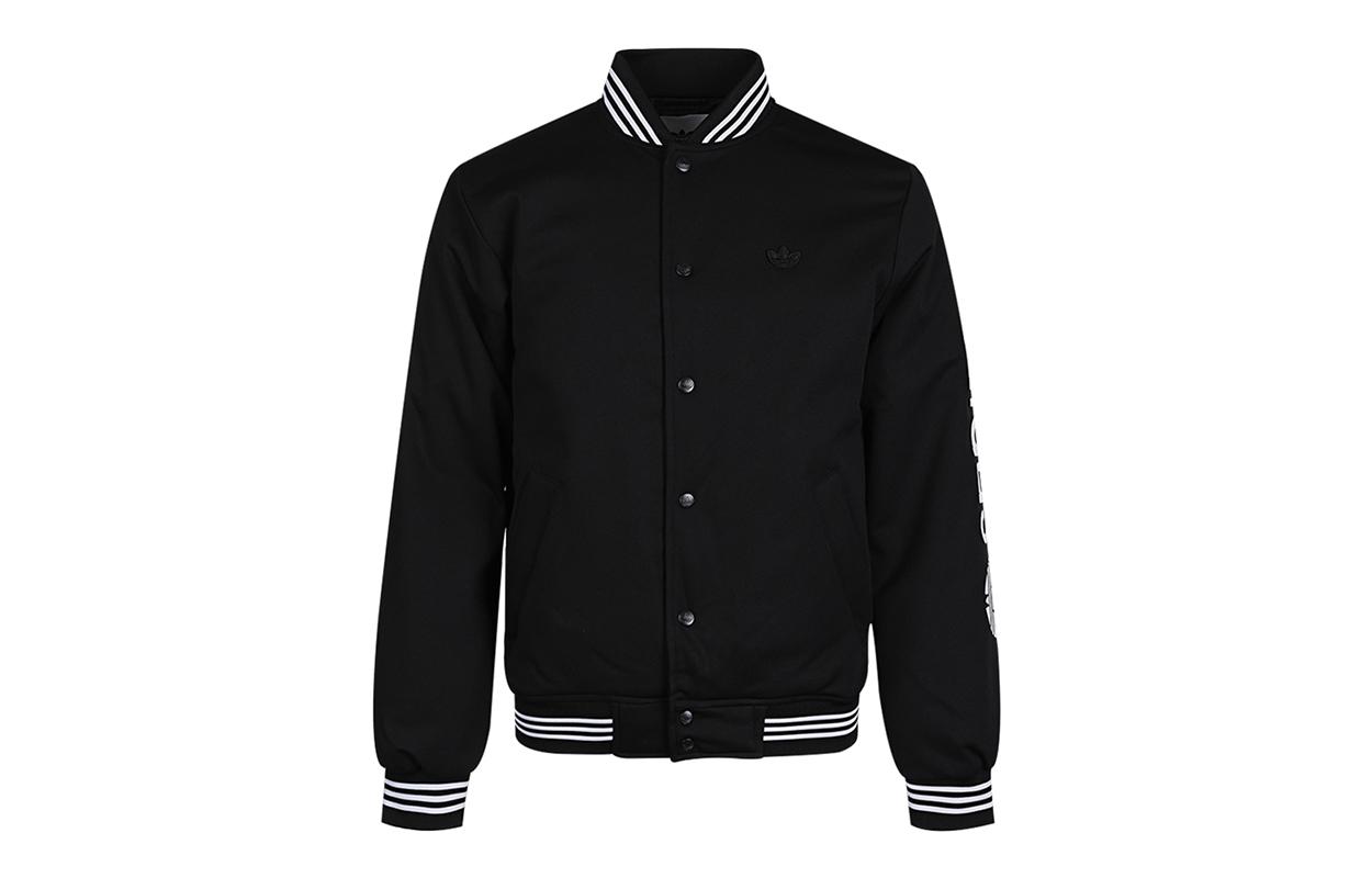 Adidas Originals VARSITY BOMBER Jackets Men s Black Baseball Collar Moderate Other GE1340 S