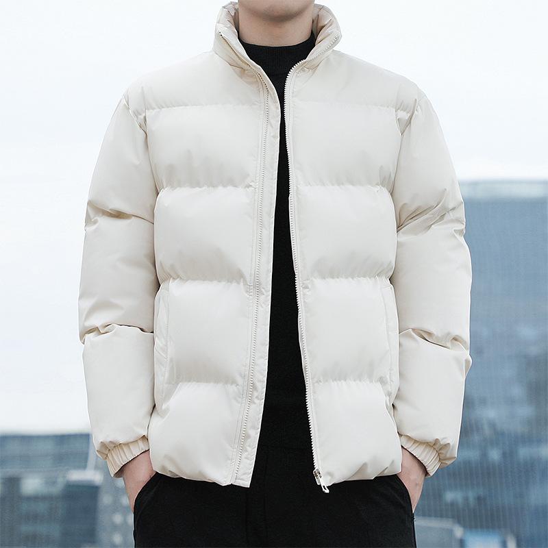 

Мужское стеганое пальто с хлопковой подкладкой осенне-зимняя куртка большого размера корейская версия трендового пухового пальто с хлопковой подкладкой модное брендовое пальто S