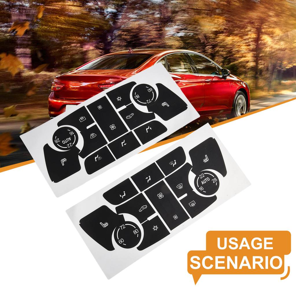 Button Repair Stickers Compatible with For Buick Verano and For Encore Cars