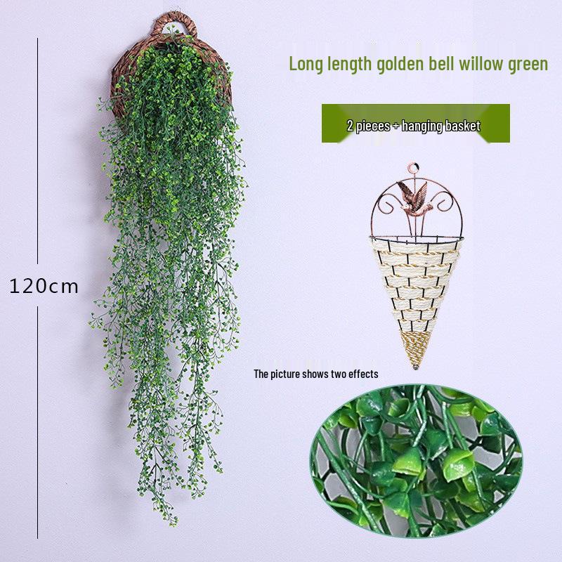 Wisteria Vine Artificial Silk Flower Wall Hanging for Indoor Decoration