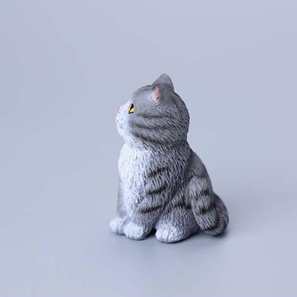 Simulation Cat Pet Model Cute Mini Cat Decoration Creative Cat Ornament Car Interior Decoration