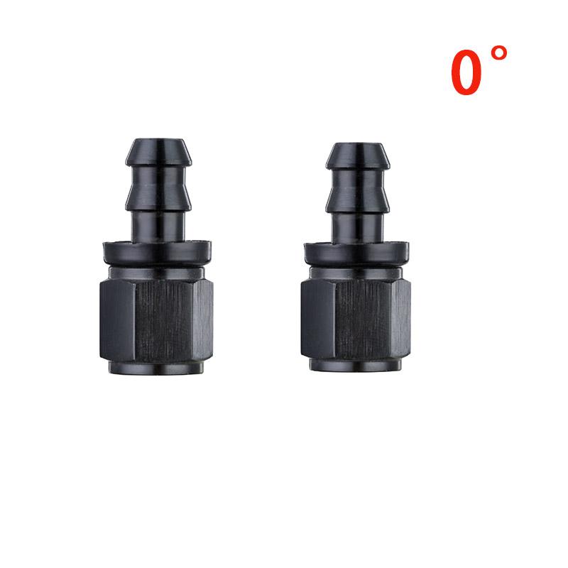 0° 45° 90° 180 Degree Internal Thread Rotatable Push Lock Hose End Fitting AN4 AN6 AN8 AN10 AN12 Push-on Hose Connector