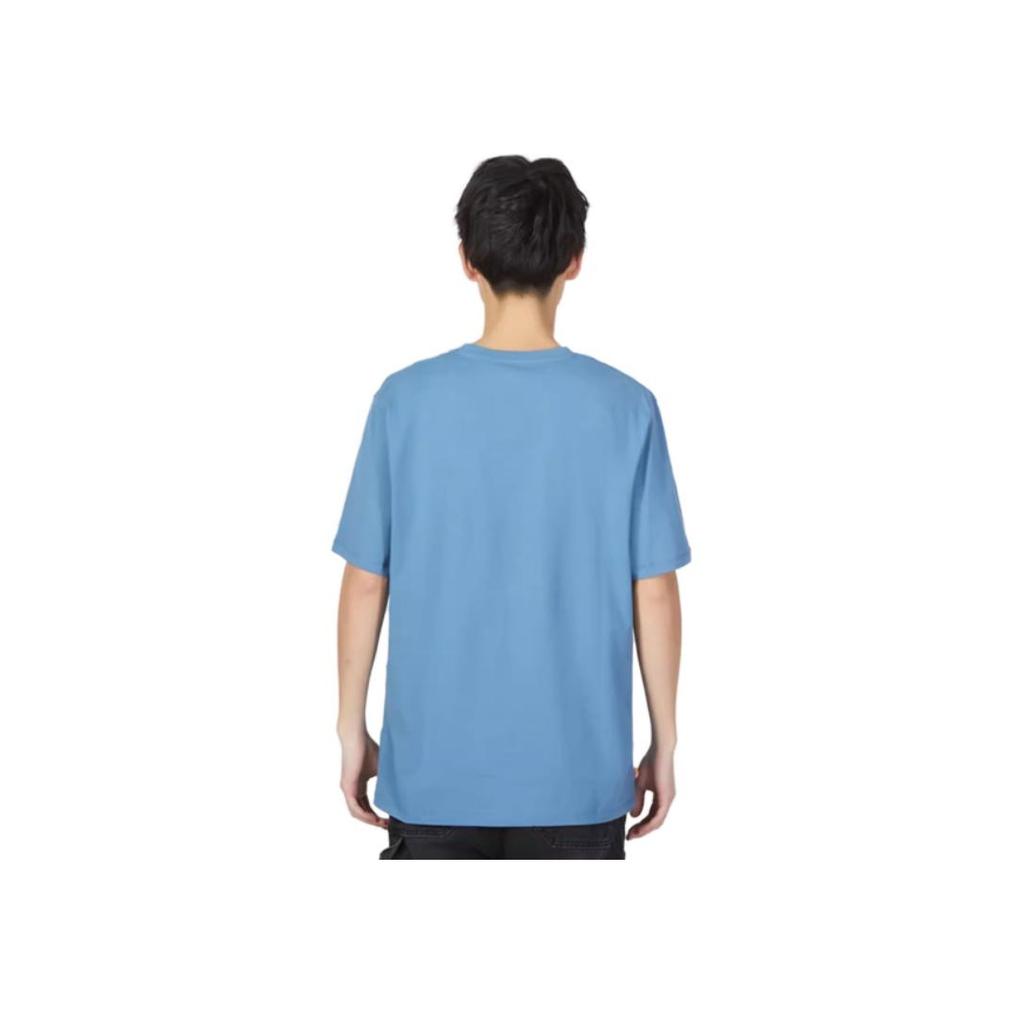 Timberland Letter Logo Printed Casual Round Neck Short Sleeve T-Shirt Men Tops Blue A6281-DJ5