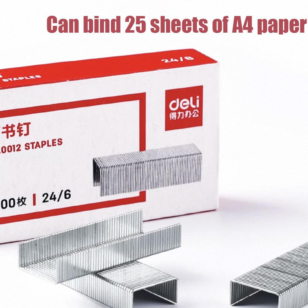 10 Boxes Of 24/6 Universal 12-gauge Staples For 25 Pages Of Office Paper Stainless Steel Staples