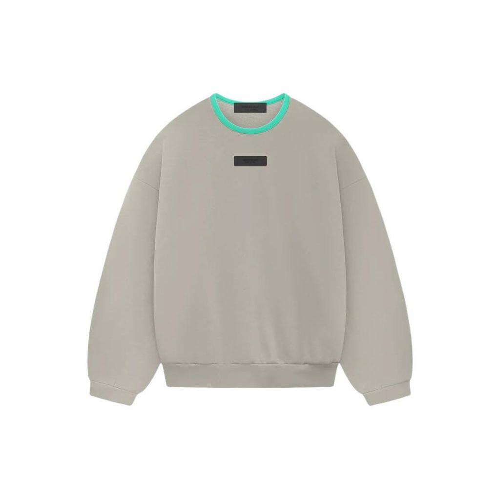 Fear of God Essentials Ss24 Drop2 Crewneck Sweatshirt Solid Color Crew Neck Fleece Casual Pullover Sweatshirt Men Seal Gray 192SP244685F