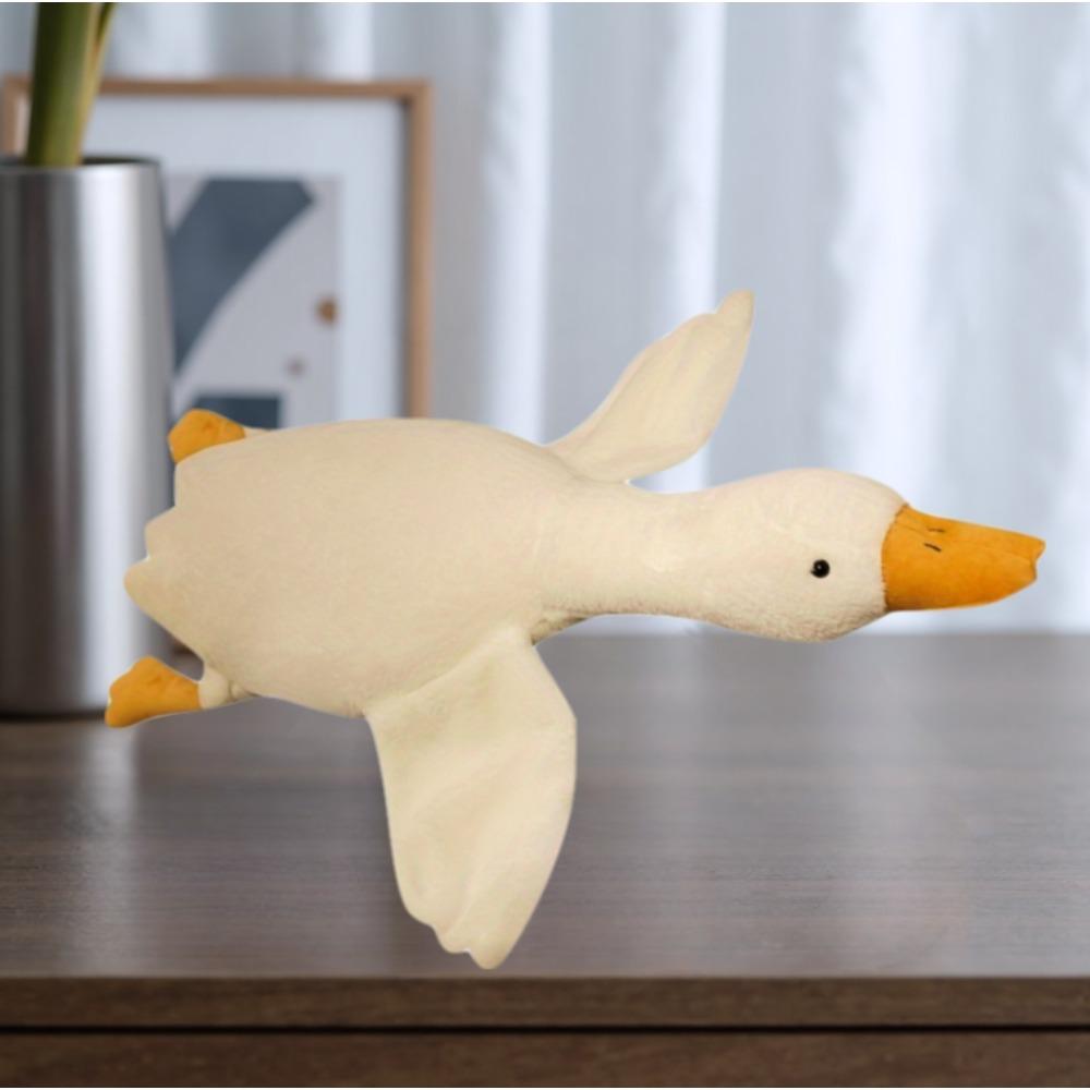 Soft Material White Goose Dog Toy - Plush Durable Design, Suitable for all Breeds, Interactive Chewing Partner,Release Energy