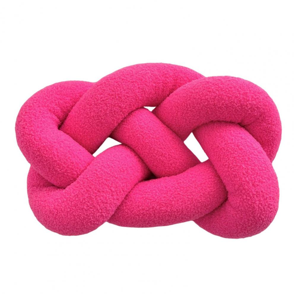 

Knitted Knot Pillow Handmade Decorative Throw Pillows Soft Sofa Cushion Home Bedroom Decor Gift for Holidays Parties 135x180cm