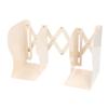 Metal Book Ends Orderly Storage Adjustment Metal Construction Simple Beige Retractable Bookend for H