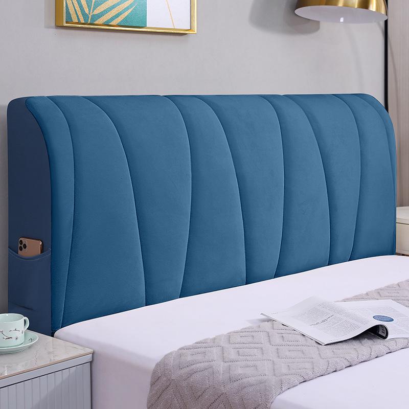 

Универсальный эластичный чехол для изголовья кровати из утолщенного хлопка - мягкий, универсальный пылезащитный чехол Width 1.5m Height 65cm