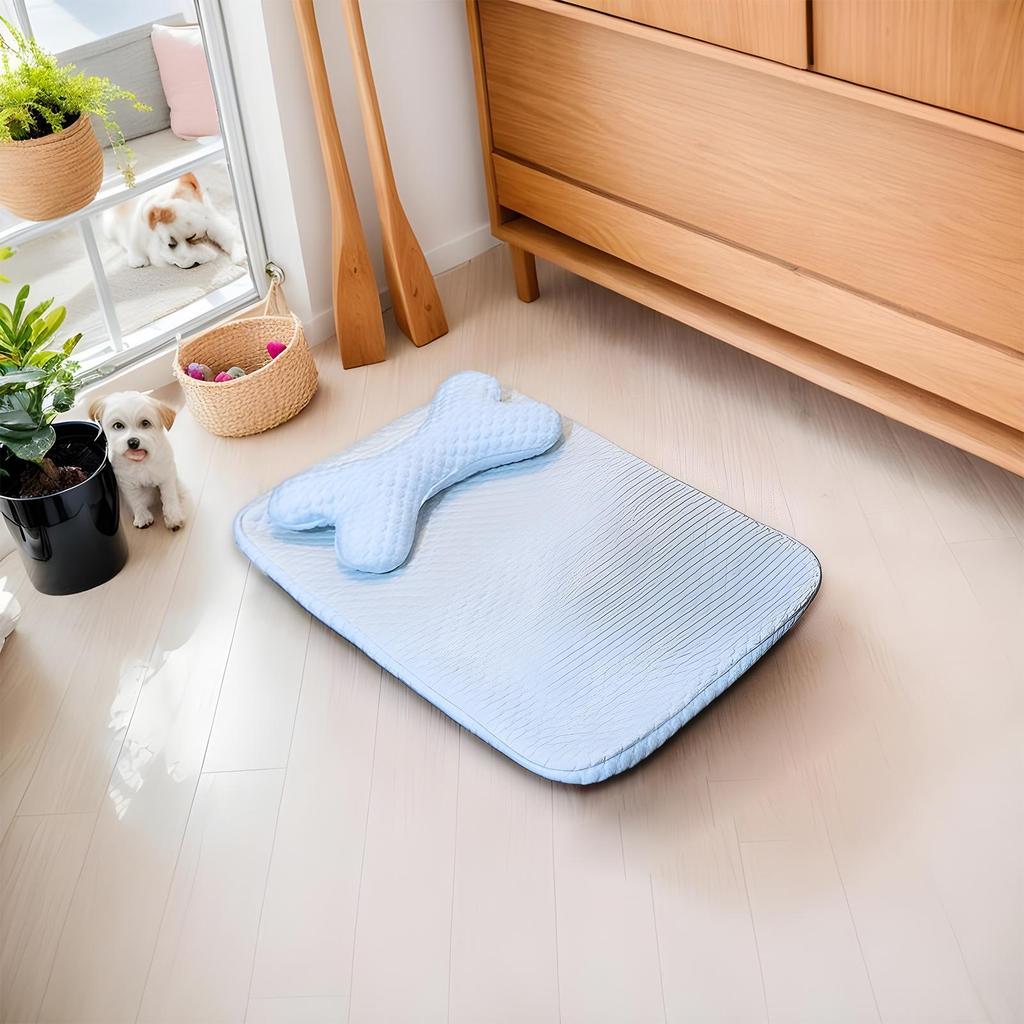Cooling Bed For Cats Cooling Pet Mat Wear-Resistant Dog Chill Pad Cat Sleeping Rest Supplies For Floor Sofa Nest Living Room Or