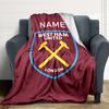 Custom Name Real Madrid Crest blanket for Couch & Bed, Plush Cozy Fuzzy Blanket Super Soft & Warm Blankets for Fall and Winter. 0908264
