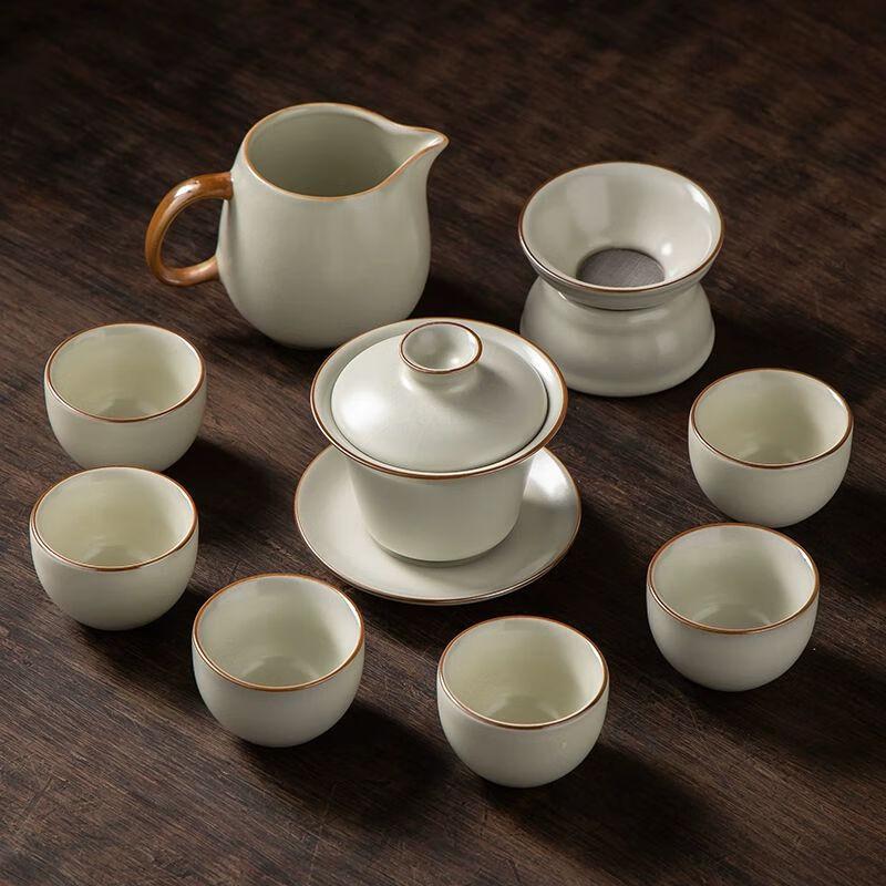 Qiuqiao Ru Kiln Kung Fu Tea Set