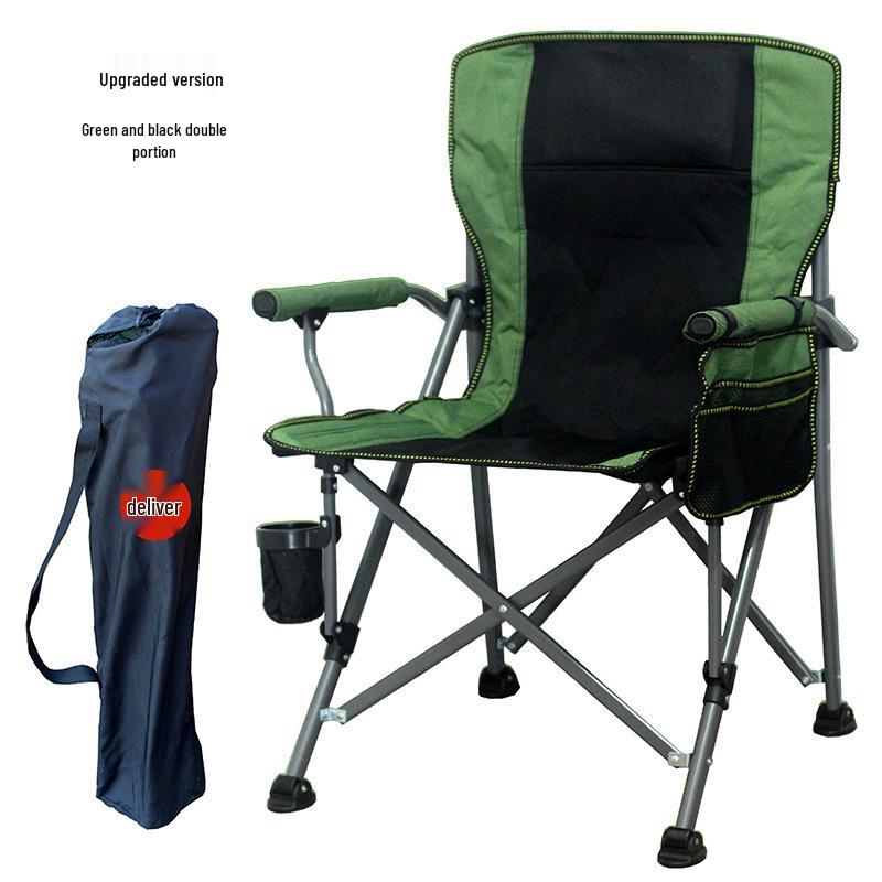 Portable Outdoor Folding Chair with Backrest for Fishing and Beach