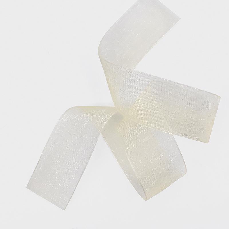 Transparent Snow Yarn Ribbon for Christmas Decorations and Floral Packaging – Cross-Border Hot-Selling Chiffon Yarn Ribbon.