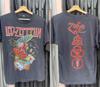 Led Zeppelin Zoso banda anos 90 Estilo Básico T-shirt preta de manga curta Unissexo T-shirt Unissexo