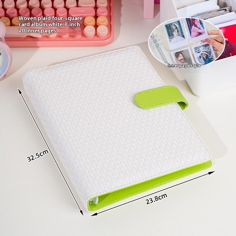 A5 Kpop Idol Photocards Holder PU Photo Album With 20pcs 3inches Sleeves Binder Collect Book For Photographs