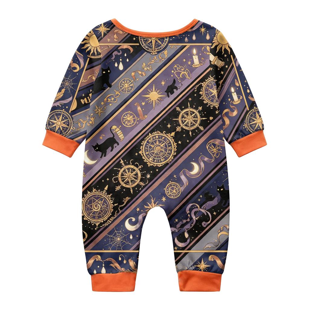 Familien-Passendes Halloween-Print-Pyjama-Set Kurzarm-Oberteil und Hose