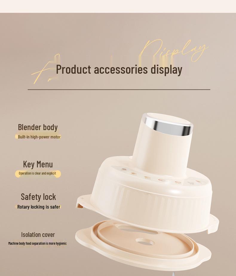 Multi-Functional Electric Meat Grinder & Dough Kneader: Household Processor for Meats, Dough, Baby Food & Vegetables