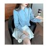 Autumn New Fashionable and Chic Pointed Collar Short Top Women's Design Niche Fashionable Western Long Sleeve Cardigan