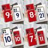 Football Player Name & Number Phone Case For OnePlus 13 13R 12 12R 11 9 10 Pro 8T 9RT 10T 10R Nord 4 CE 2 3 Lite N20 N30
