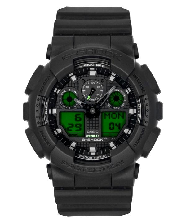 Casio Men's Black G-Shock Analog Digital Dial Resin Quartz Ga-100Beg-1A 200M Watch