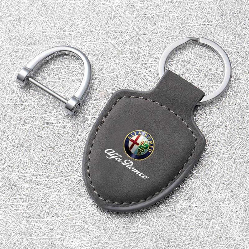 Car Stickers For Alfa Romeo Car KeyChain Creative Shield Keychain Anti Lost Keyring Accessories Alfa Romeo Giulietta 159 147 156
