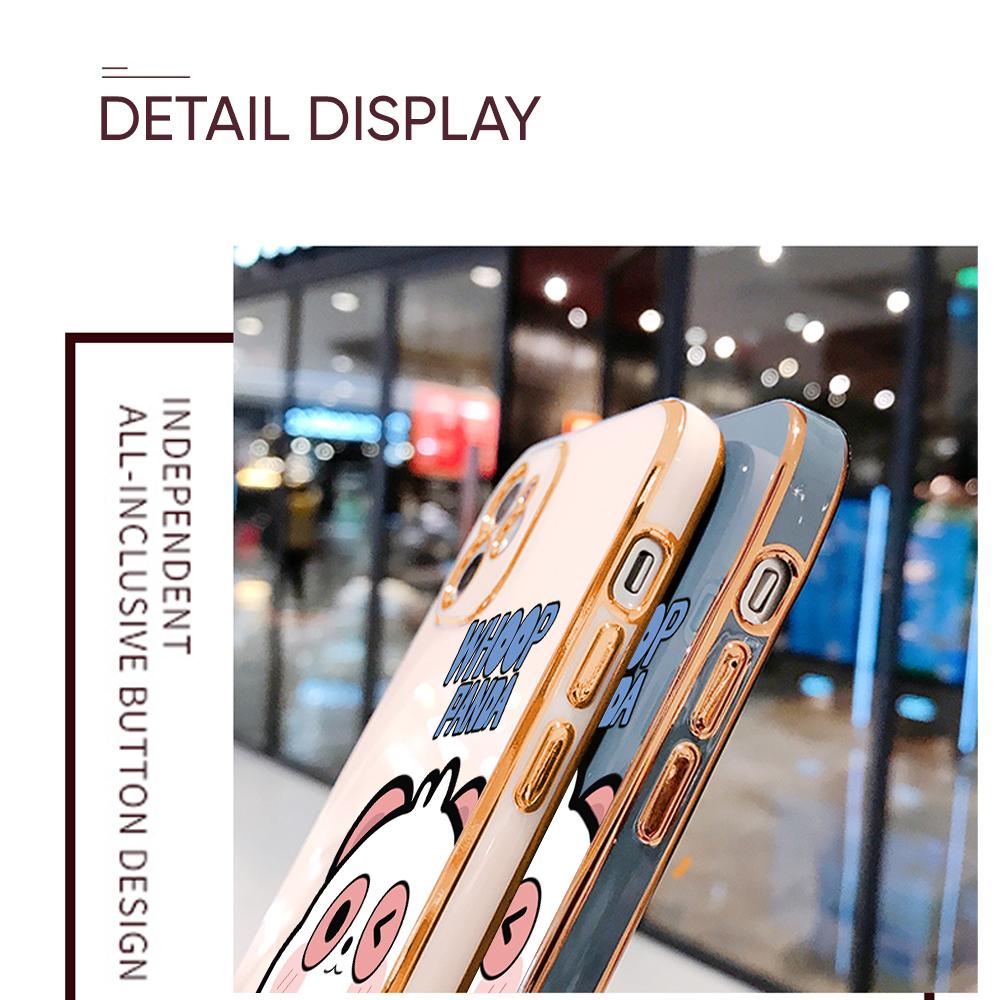 Für Redmi Note 13 Pro 12 Pro 12S 11 Pro 11S 10S OPPO A38 A77s A96 Realme C33 C65 OnePlus Cartoon Niedlich Panda Weiche Beschichtete TPU Handyhülle