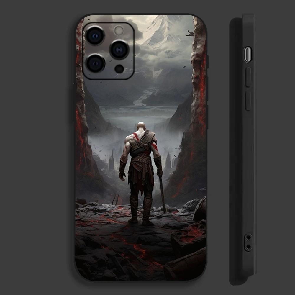 G-God of W-War Game Phone Case For Apple iPhone 15,14,13,12,11,Pro,X,XS,Max,XR,Plus,Mini Soft Black Cover
