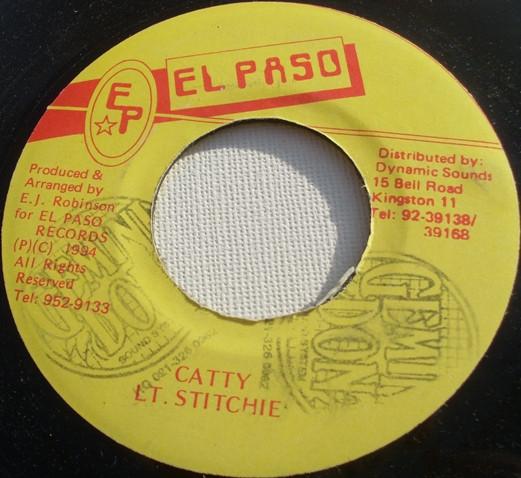 

7inch Record LT. STITCHIE Catty NONE EL PASO 1994 Jamaica Reggae Ska Dub Used