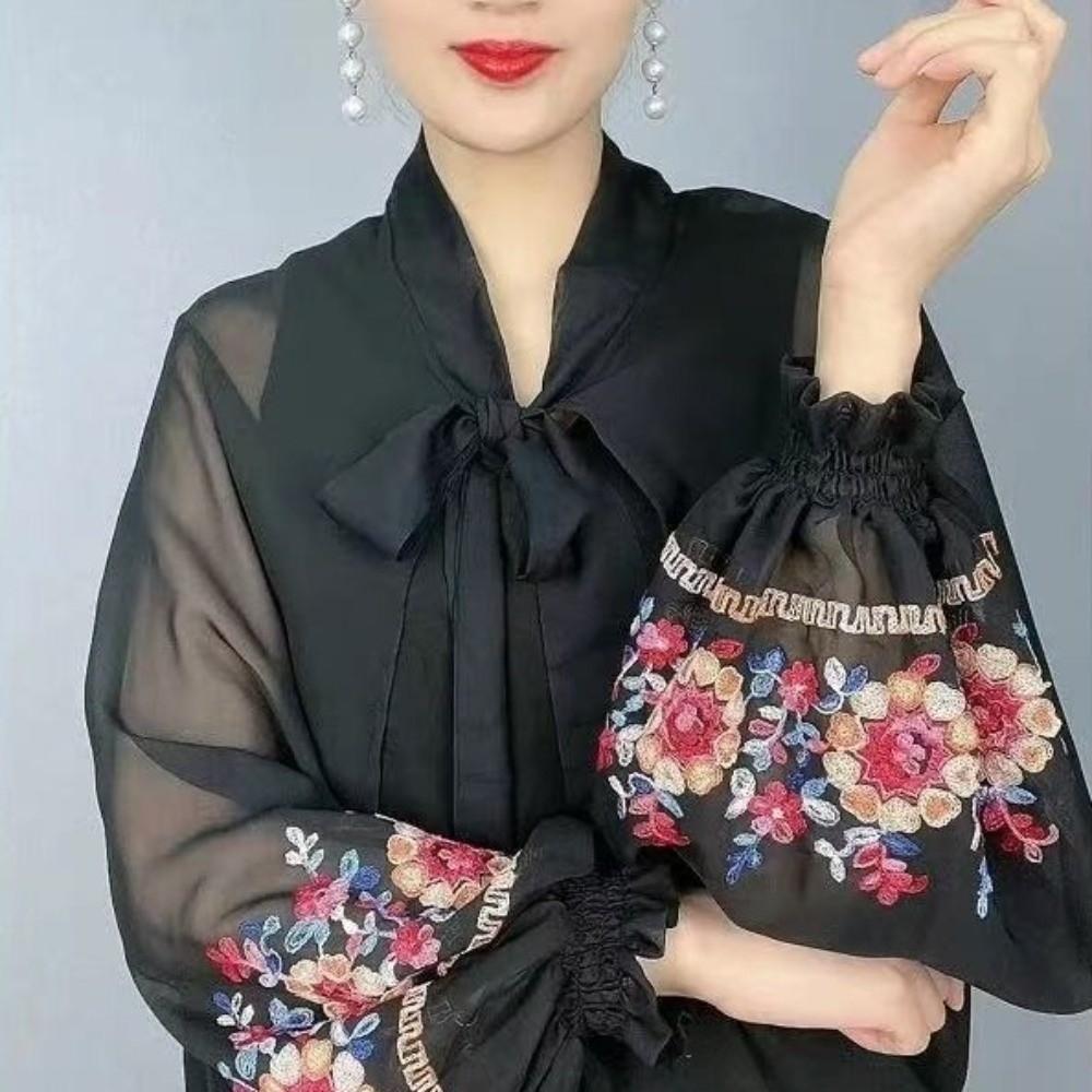 Long Flower Shawl Breathable Seaside Vacation Cloak Fashion Sunscreen Scarf Neck Decoration