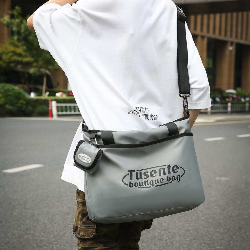 Women's Messenger Bag Letter Print Student's Large Capacity Shoulder Bag Men's Handbag