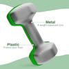 2 x 5kg Hexagonal Dumbbells Weights Set with Non-Slip Grip for Home Gym Workout, Green