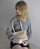 DUMARO Dion Shoulder Bag / Beige (Suede)