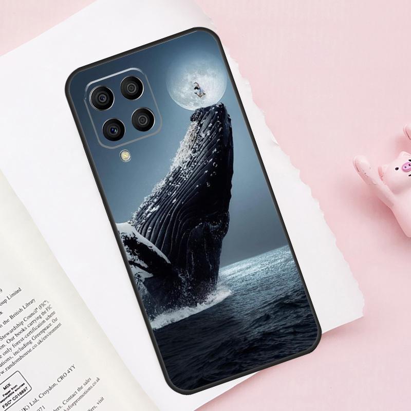 Whale Fish Wave Sea For Samsung Galaxy M31 M32 M12 M52 M13 M33 M53 M11 M51 M15 M55 M14 M34 M54 M30s M20 Case