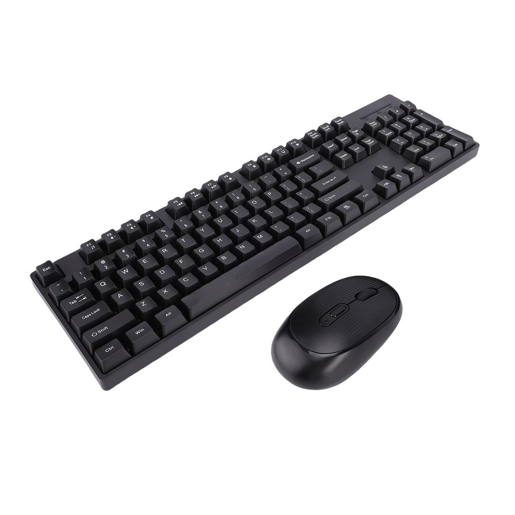 Wireless Keyboard and Mouse Combo 2.4 4 Keys Keyboard with Wireless Ergonomic Mouse for Computer PC