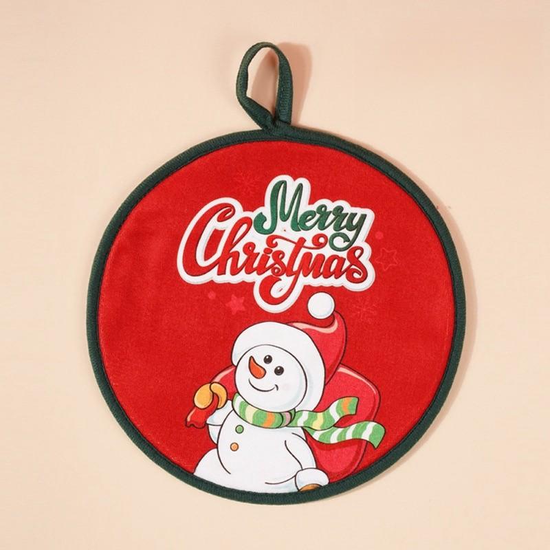 Christmas Hanging Hand Towels Kitchen Hand Towels Holiday Gifts Pendants Accessories Creative Coasters Household Handkerchiefs