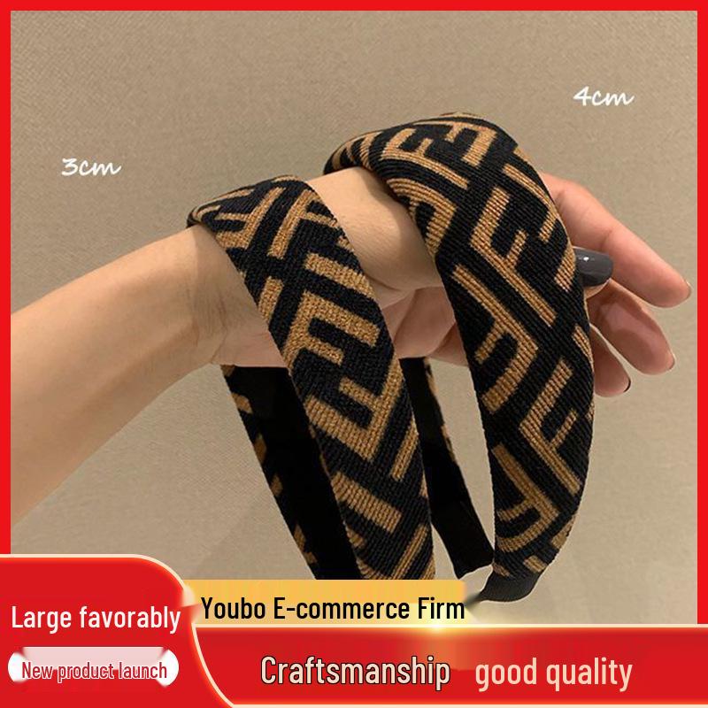 Retro Vintage Letter FF Versatile Hair Headband