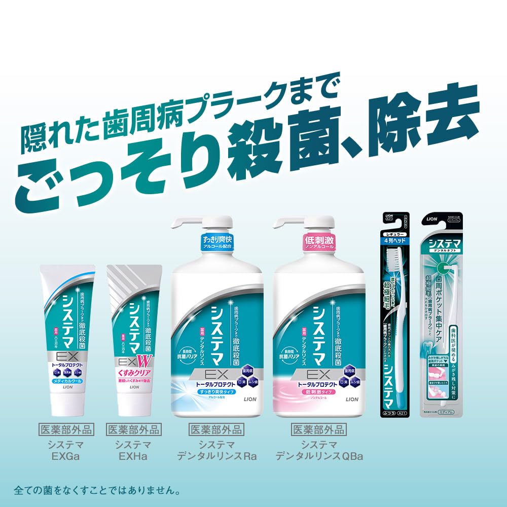 Systema EX Medical 130g X 3 Packs with High Fluoride Concentration [Quasi-drug] Toothpaste, Cool, Floss, (1450ppm)