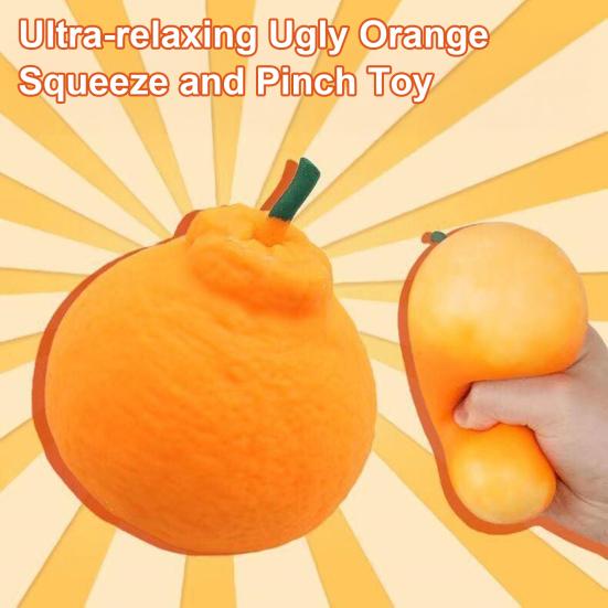 1/2/3/4/5Pcs Stress Relief Orange Toy Decompression Dekopon Tangerine Stress Ball Anti-anxiety Simulation Fruit Squeeze Sensory Fidget Toy