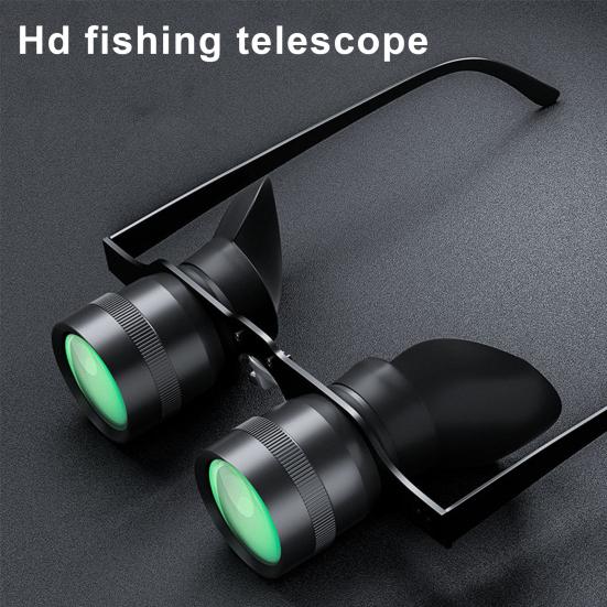 Outdoor Fishing Binoculars Glasses 10X Zoom Magnification Adjustable Hands-Free Portable Bird Watching Theater Concert Binocular Telescope
