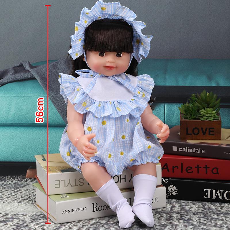 56cm Reborn Simulation Barbie Baby Doll Gift Set - Soft Gel Toy for Girls