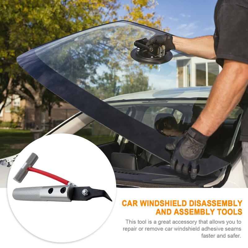 Car Windshield Remover Tool Window Glass Seal Rubber Removal Knife Repair Hand Tool Auto Windshield Cut Out Knife Tools Portable